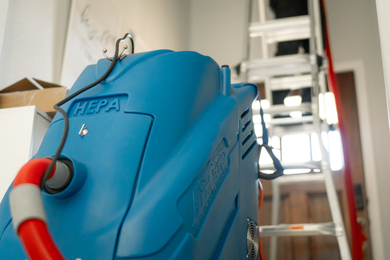 Professional HVAC duct cleaning equipment