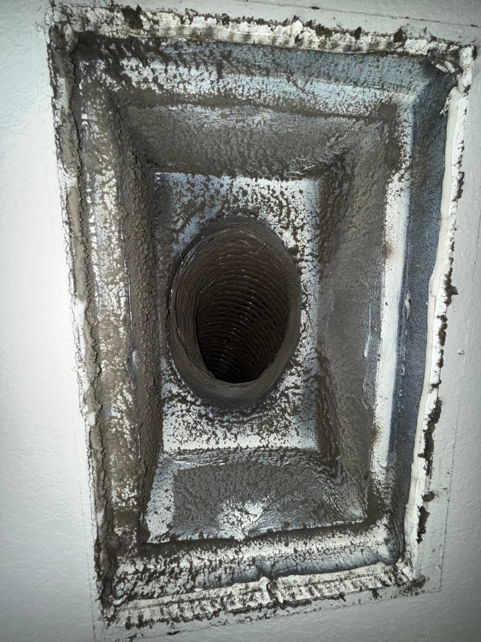 Dirty air duct needing cleaning