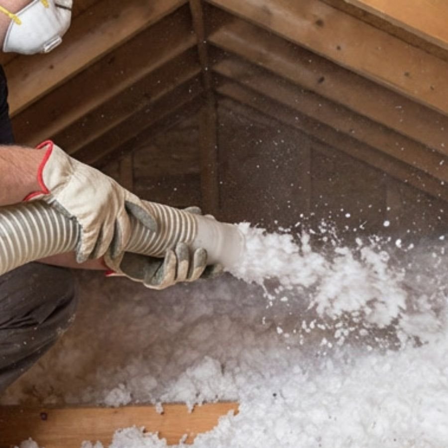 Professional attic insulation installation