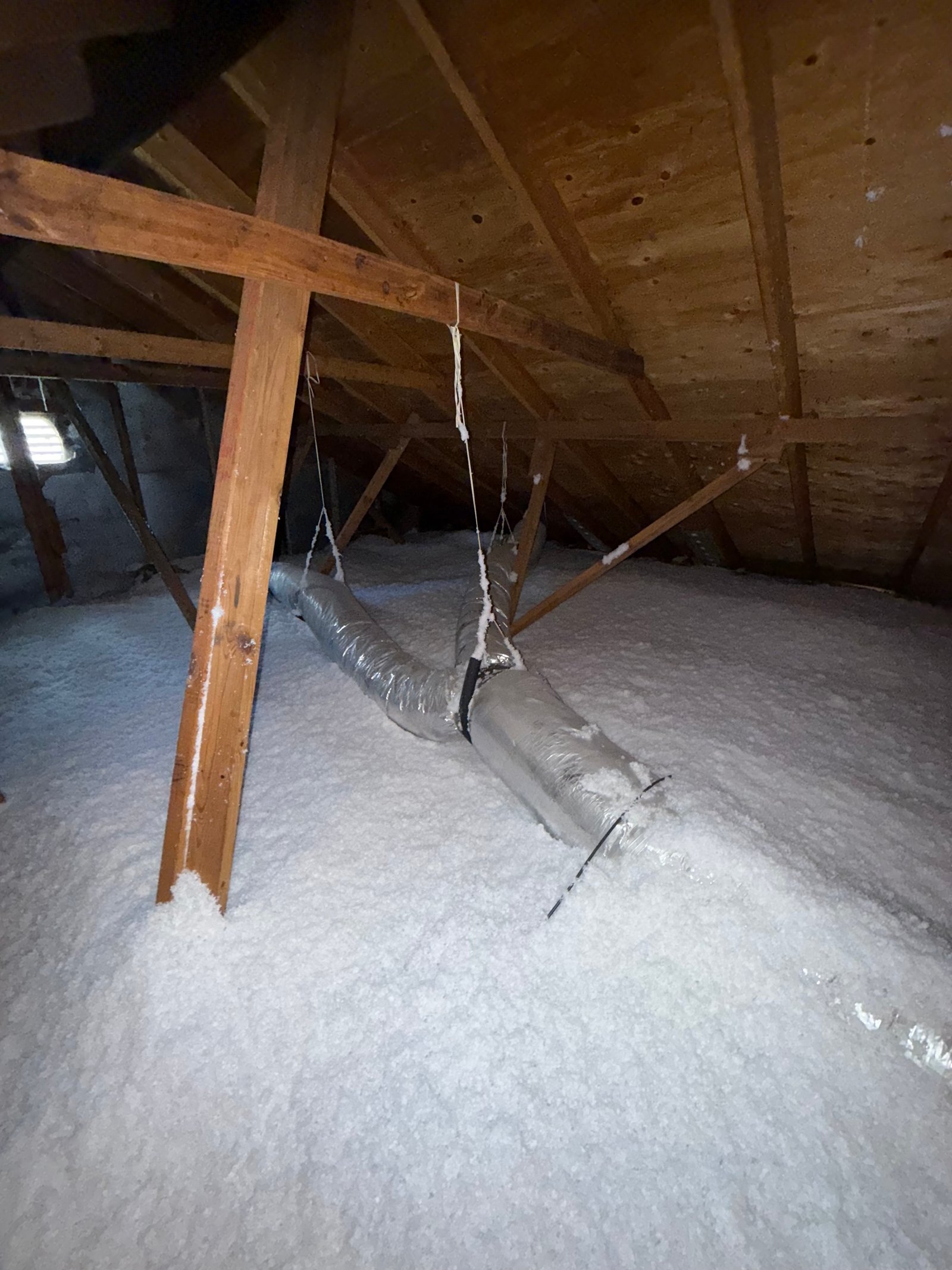 Energy-efficient attic insulation