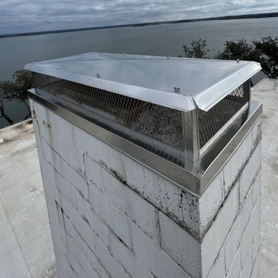 Clean fireplace after service