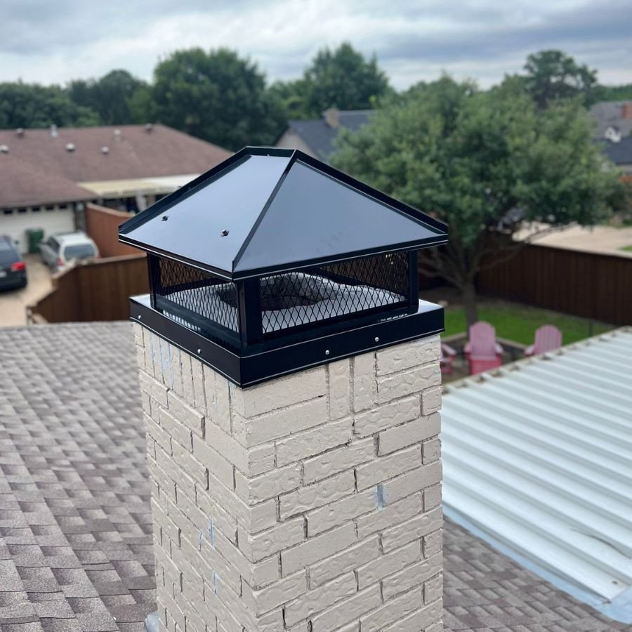 Completed chimney cleaning