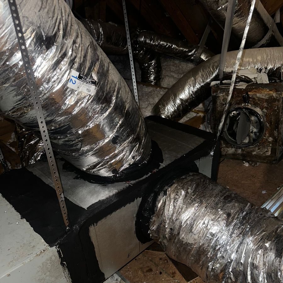 Professional duct replacement installation