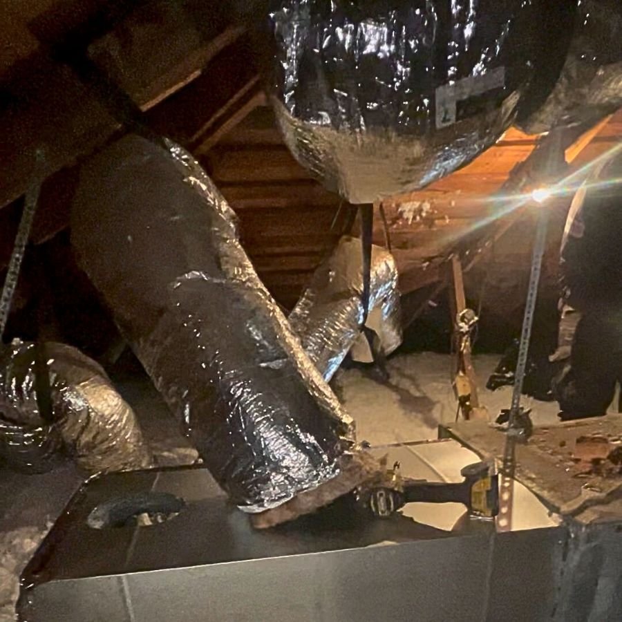 Complete duct system installation