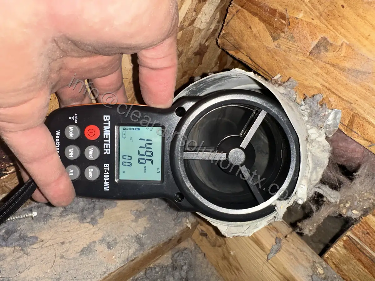 Dryer Pressure Test in Richmond, TX by ClearAir Solutions, April 2026