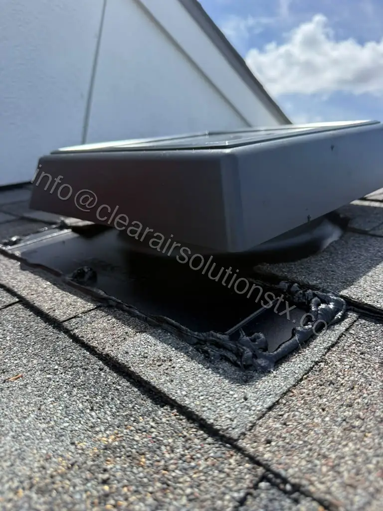 Solar Attic Fan Installation in Missouri City, TX by ClearAir Solutions, August 2026