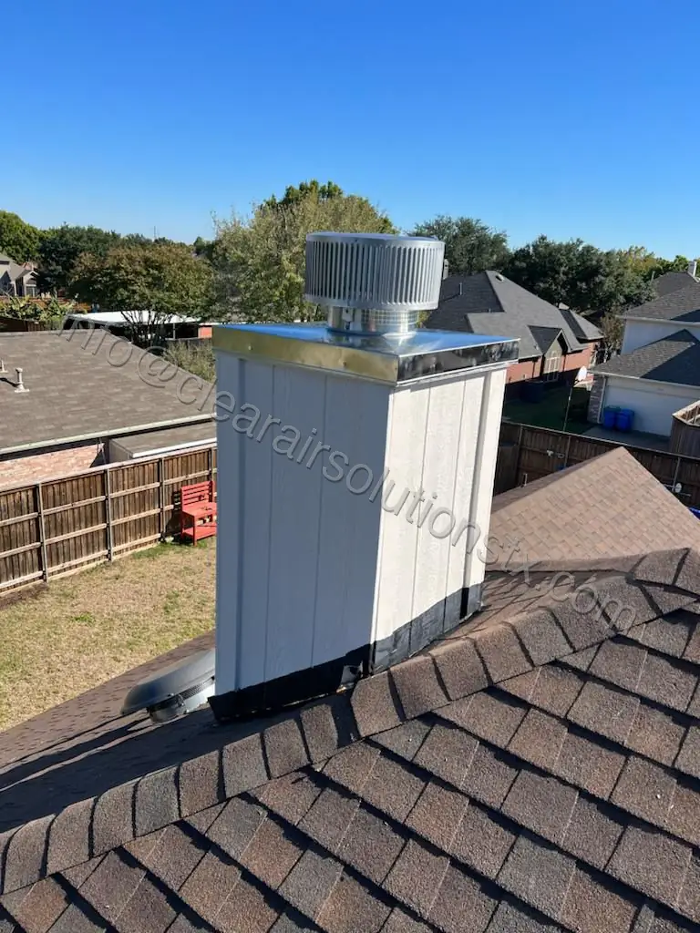 Chimney Cap Installation in Rosenberg, TX by ClearAir Solutions, August 2026